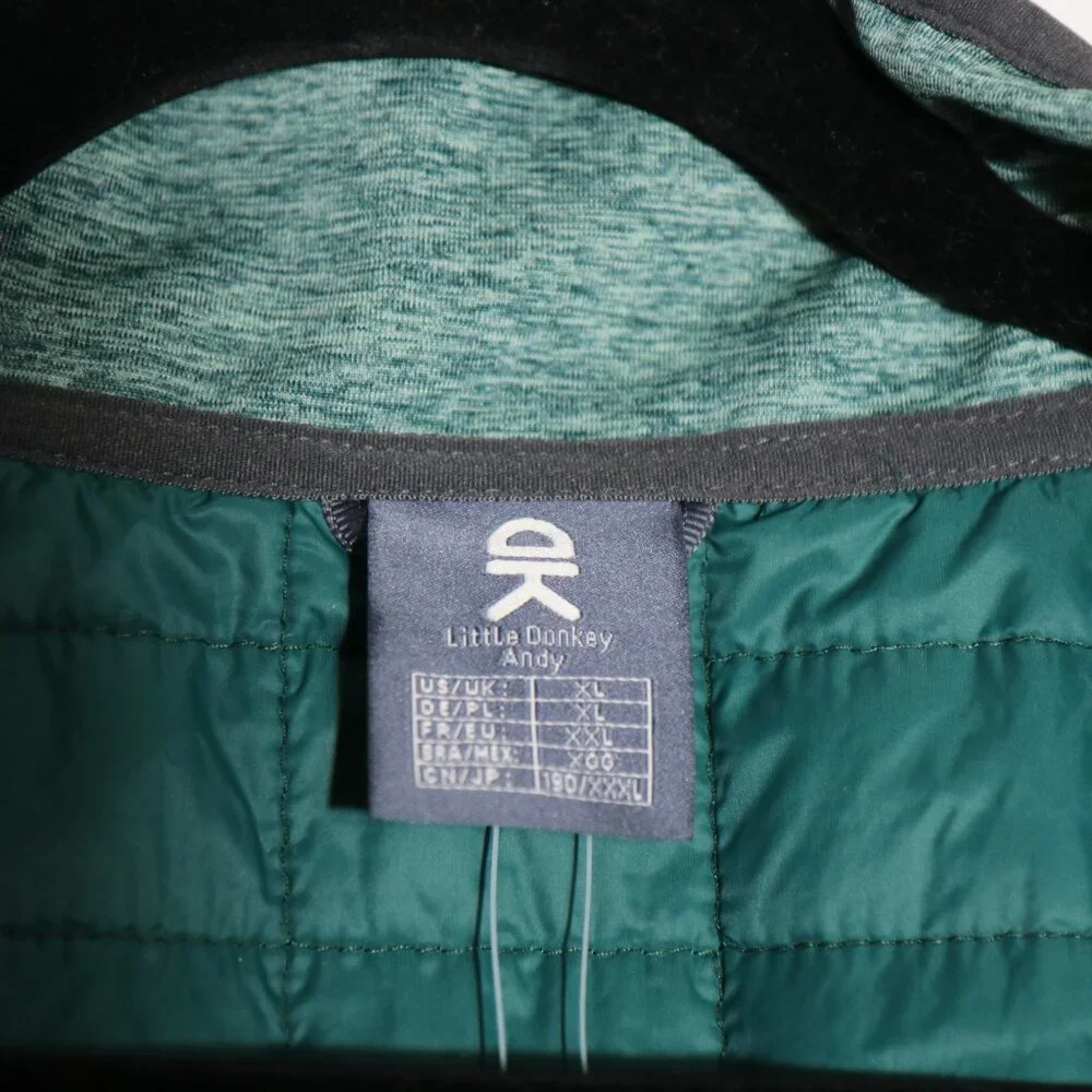 Little Donkey Andy Mens Lightweight Golf Vest Running Casual Teal XL Zip Up